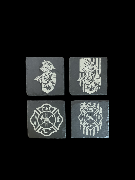 Firefighter Coasters